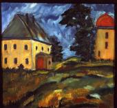 Erich Heckel, Der Wasserturm, 1910, Öl auf Leinwand, © Nachlass Erich Heckel, Hemmenhofen