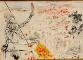 Salvador Dalí, Das Goldene Zeitalter, 1957, Aquarell