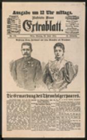„Die Ermordung des Thronfolgerpaares”, Illustriertes Wiener Extrablatt, 29. Juni 1914