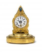 Zappler (Miniaturstanduhr), um 1830, ­Herstellung: Johann Rettich, Wien, Höhe 2,9 cm (ohne Sockel) © Wien Museum