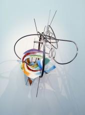 Frank Stella, K.43, 2008, Protogen RPT/ rostfreier Stahl/ Gummi, 154.9 x 101.6 x 81.3 cm, Foto: Jutta Nixdorf, © VG Bild-Kunst
