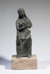 Kupferstatuen des Mittleren Reiches Statue eines Vezirs, Kupferlegierung, Silber; Mittleres Reich, 12. Dynastie, um 1800 v.Chr. © Staatliches Museum Ägyptischer Kunst , Fotografin: Marianne Franke