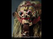 Maske der balinesischen Hexenkönigin Rangda, Bali, Indonesien, 1900–1950, Holz, Leder, Ziegenhaar, Pflanzenfasern © Musée du quai Branly, Paris