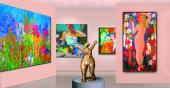 In der Ausstellung sind unter anderem Werke von Theresa Bruckner, Ingrid Brandstetter, Heide Warlamis, Lucia Kellner und Makis Warlamis zu sehen
