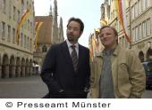 Das unwiderstehliche „Tatort-Duo” Axel Prahl und Jan-Josef Liefers © Presseamt Stadt Münster