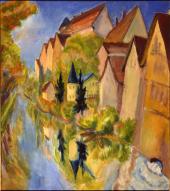 Erich Heckel, Tübingen,  Öl auf Leinwand © Nachlass Erich Heckel, Hemmenhofen