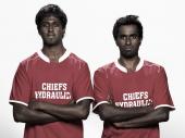 Two Indian Brothers: Deneshan Naidoo (22 y), Dhasegan Naidoo (28 y), Capetown, South Africa, Faces from Football, 2010