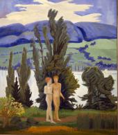 Erich Heckel, Uferweg,  Öl auf Leinwand © Nachlass Erich Heckel, Hemmenhofen