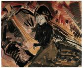 Mädchen mit Musikinstrument