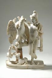 Skulptur des Ganymed mit Adler