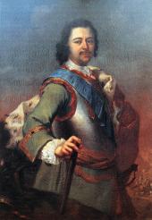 Zar Peter der Große, Öl auf Leinwand von Johann Gottfried Tannauer (zugeschr.), um 1715, Museum im Schloss Bad Pyrmont