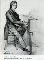 Der 13jährige Liszt am Klavier, (c) Magyar Nemzeti Múzeum