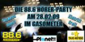 Plakat 88.6 HÖRER PARTY
