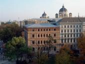 Parlament Österreich - Architekturführung Epstein - Blick auf das Palais Epstein von der Schmerlingplatzseite, 30.11.2008