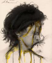 Foto: ARNULF RAINER Gelbe Tränen, 1973 - Öl auf Foto