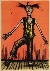 Bernard Buffet, Clown in der Manege, 1968