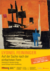 Plakat Blickwechsel Feininger. Auf der Suche nach der einfachsten Form