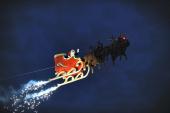 Fliegender Weihnachtsmann