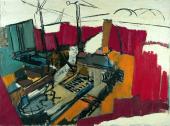 Carl Unger, Baugrube des Donaukraftwerkes Ybbs/Persenbeug