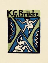 Erich Heckel, Einladung zur Ausstellung K.G.Brücke in der Galerie Fritz Gurlitt, Berlin, 1912