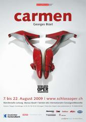 Plakat Carmen, Schlossoper Haldenstein