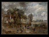 John Constable, Heuwagen (originalgroße Ölstudie), 1821, Öl auf Leinwand