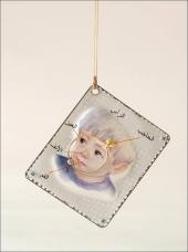 Halsschmuck Kunststoff, Silber Deganit Stern Schocken 2010
