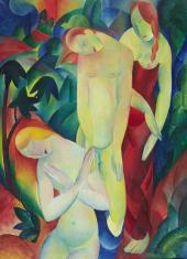Carl Gunschmann: Figürliche Komposition, 1920 Öl auf Leinwand, Stadt- und Kreis-Sparkasse Darmstadt