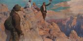 Kunstmeile Krems - Family Factory: Im Gebirge. Auf dem Berg - Gustav Jahn, Bergsteiger in den Dolomiten