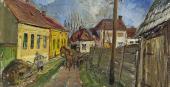 Florian Jakowitsch, Blumengasse in Wr. Neustadt, 1949