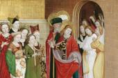 Unteres Belvedere - Führung - Im Fokus: Heilige Zeiten. Österreichische Kunst des Mittelalters -  Meister der Veitslegende, Der hl. Veit entsagt den Freuden der Welt, Steiermark (?), um 1470/1480