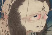 Katsushika Hokusai, „Frau Oiwa“ (Detail) aus der Serie 100 Erzählungen, Japan, 1831/32