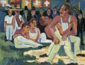 Ernst Ludwig Kirchner, Ringer, 1923, Öl auf Leinwand