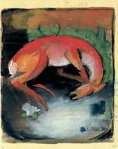 Franz Marc, Getötetes Reh, 1913