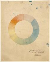 Goethe Zeichnung mit Handschrift