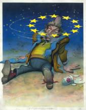 Jörg Haider selig mit EU-Beule; alle Rechte frei