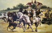 Foto: Rettung der Lipizzaner aus dem Gestüt Hostau 1945