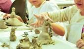 Kinder Keramik Kurs - Eiskönigin und Schneemann