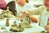 Kinder Keramik Kurs - Eisprinzessin und Schneemann