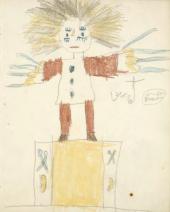 Ernst Ludwig Kirchner, Seite aus „Struwwelpeter“, 1884/86, Abb.: Kirchner Museum Davos