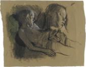 Käthe Kollwitz, Schlafendes Kind und Kinderkopf, 1903, Staatsgalerie Stuttgart
