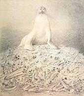 Alfred Kubin, Die Macht, 1903, Blatt 6 aus der Hans-von-Weber-Mappe, Museum der Moderne Salzburg, Foto: Hubert Auer, Die andere 
