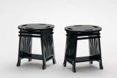 Kuratorenführung JOSEF HOFFMANN - Josef Hoffmann, Zwei Hocker aus der Ateliereinrichtung Koloman Mosers, 1898