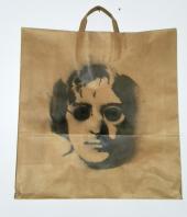 llennon brown bag, stencil graffiti