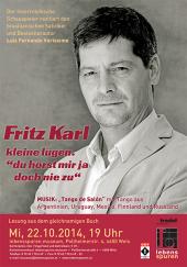 Plakat Lesung Fitz Karl