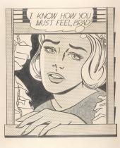  Roy Lichtenstein I Know How You Must Feel, Brad!, 1963  Grafitstift, Schablone und Lithokreide Privatsammlung