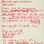 Kafka und der Film -  Rote Schrift auf gelbem Papier