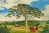 Ludwig Ferdinand Schnorr von Carolsfeld, Die Breite Föhre nächst der Brühl bei Mödling, 1838