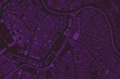 MAK on Tour – Feminist Nightscapes; Stadtplan von Wien in violett