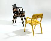 Marco Dessí, Prater Chair, 2009, Stapelbarer Stuhl Birkensperrholz
